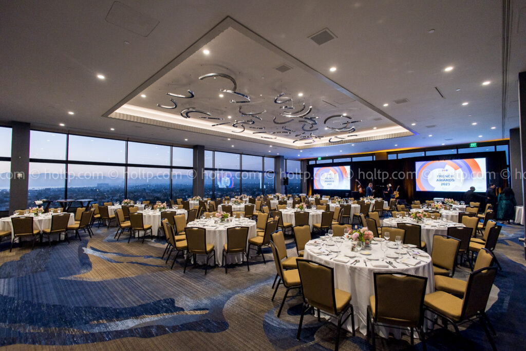 Bayview Ballroom Reception Dinner Setup