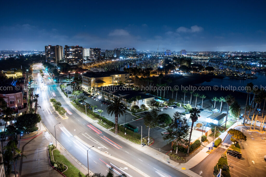 View of Marina Del Rey at Night