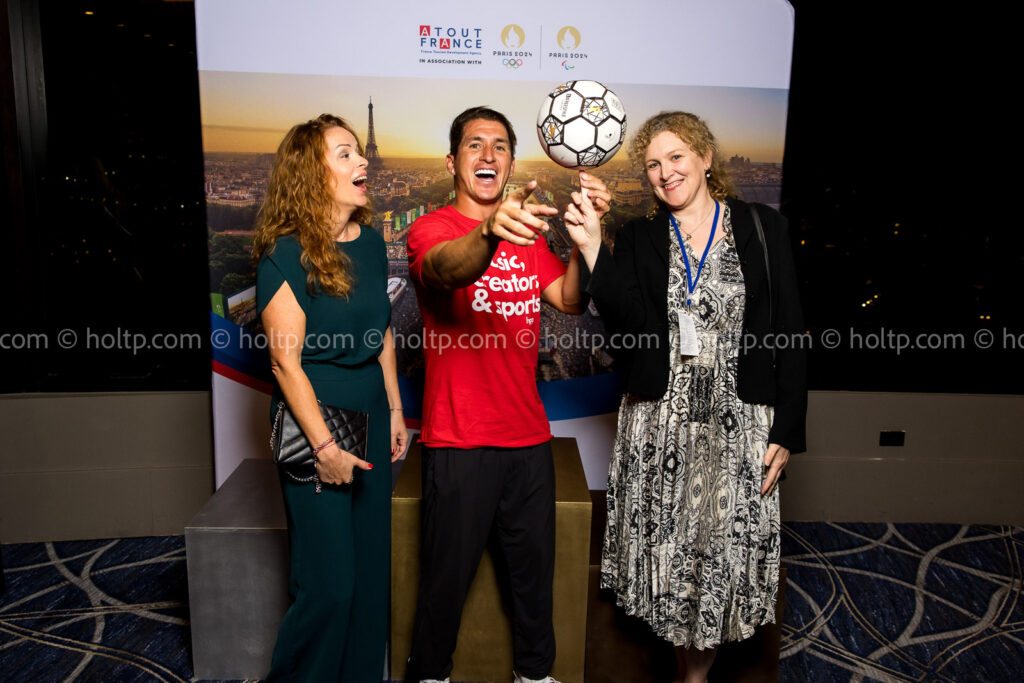 Soccer Player during Step and Repeat